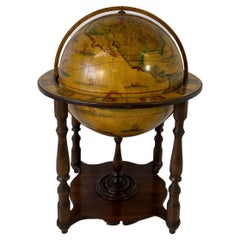 20th Century Italian Wood Globe, 1970s
