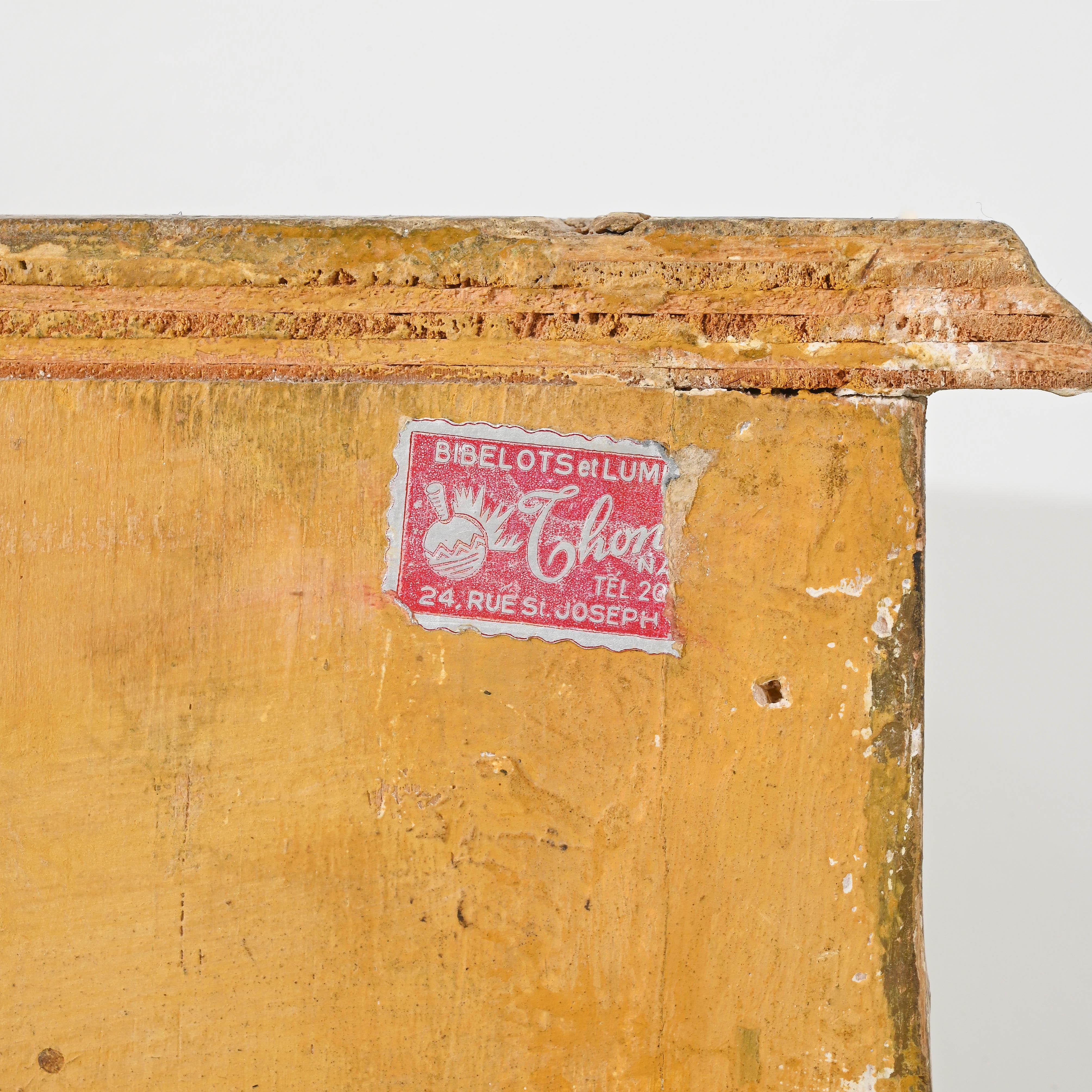 Table console italienne du 20ème siècle en Wood Wood patiné en vente 1