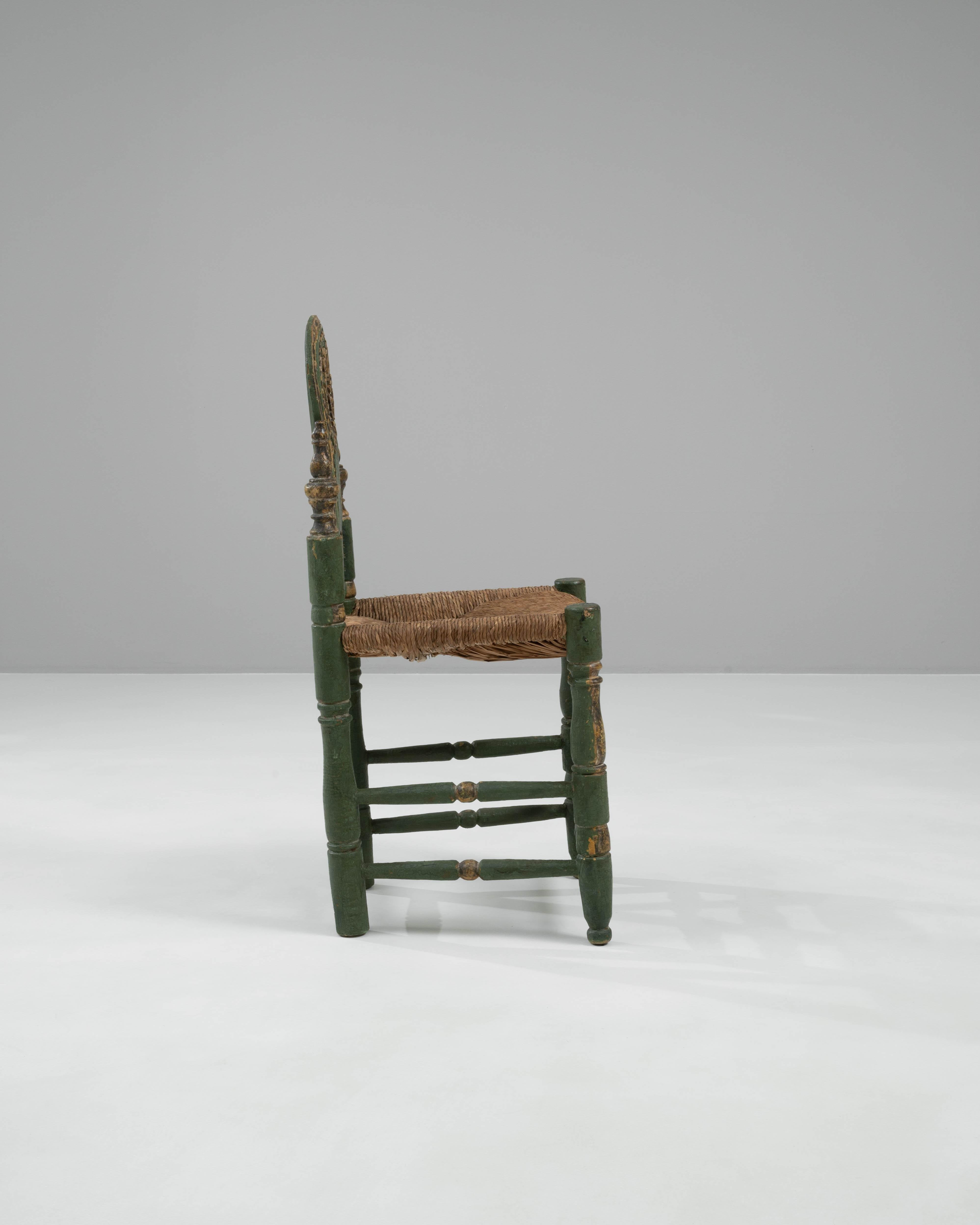 20ième siècle Chaise en bois italienne du 20e siècle en vente