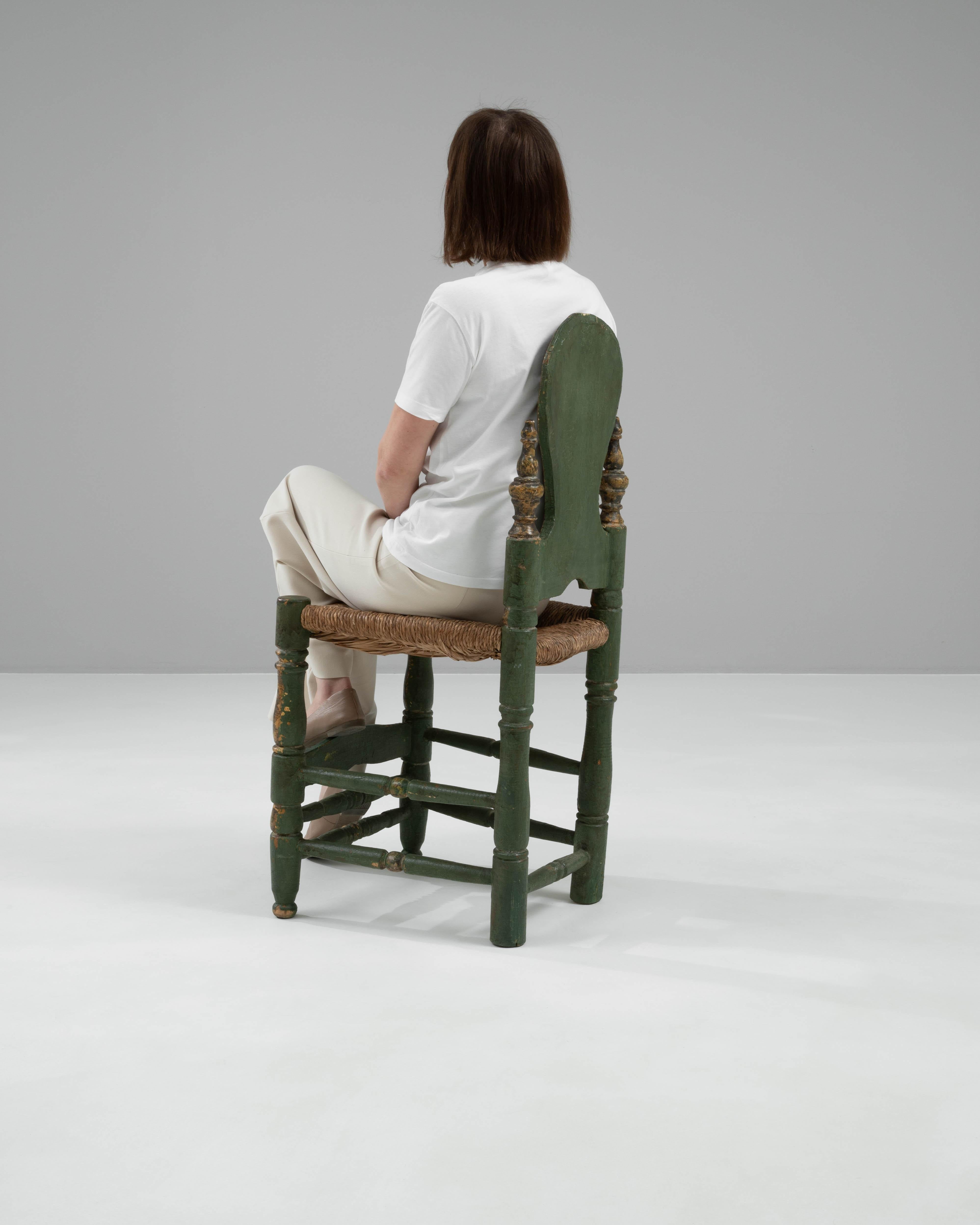 Chaise en bois italienne du 20e siècle en vente 2