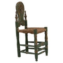 Vintage 20th Century Italian Wooden Chair