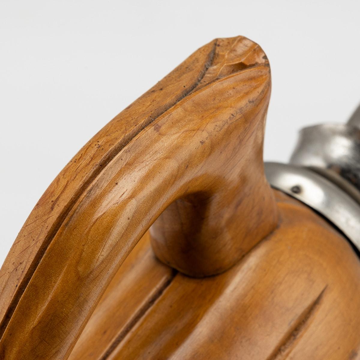20th Century Italian Wooden Flask By Aldo Tura For Macabo c.1960 For Sale 5