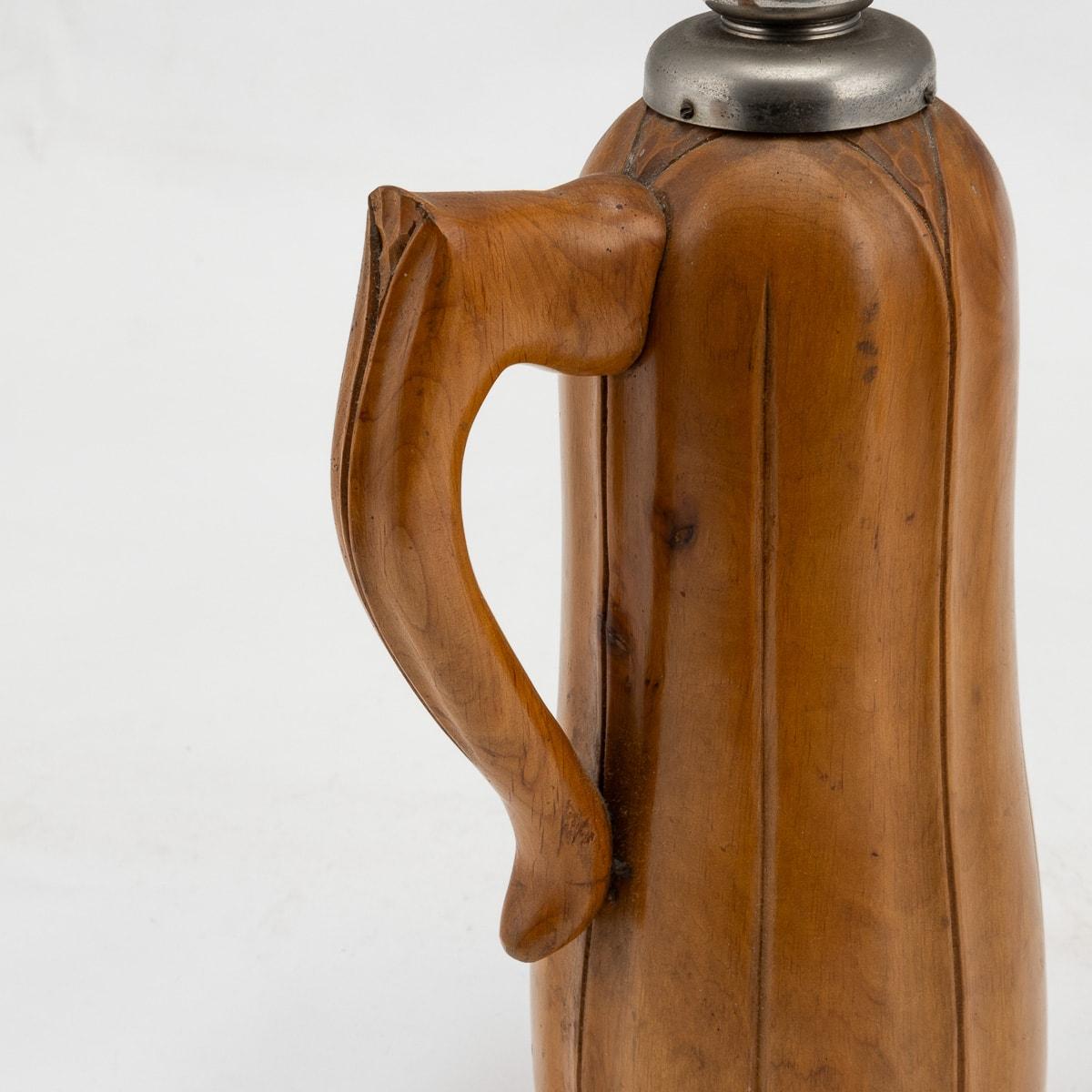 20th Century Italian Wooden Flask By Aldo Tura For Macabo c.1960 For Sale 1