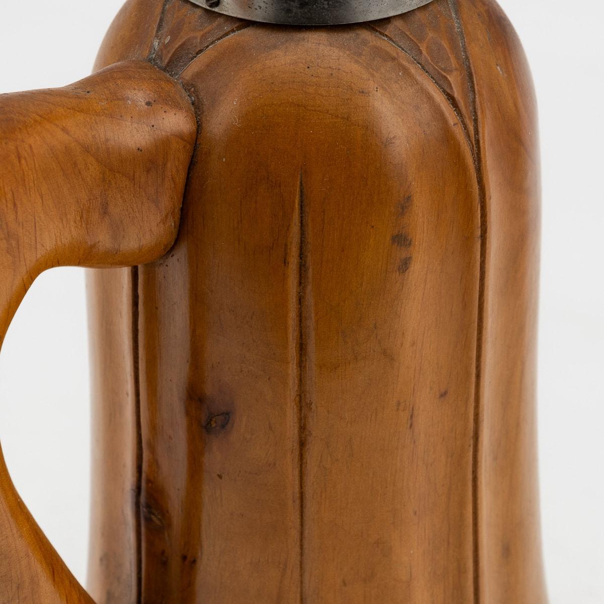 20th Century Italian Wooden Flask By Aldo Tura For Macabo c.1960 For Sale 3