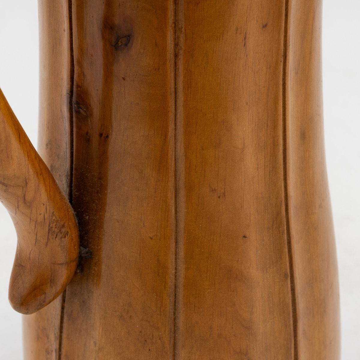 20th Century Italian Wooden Flask By Aldo Tura For Macabo c.1960 For Sale 4