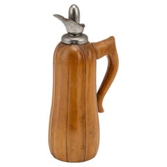 20th Century Italian Wooden Flask By Aldo Tura For Macabo c.1960