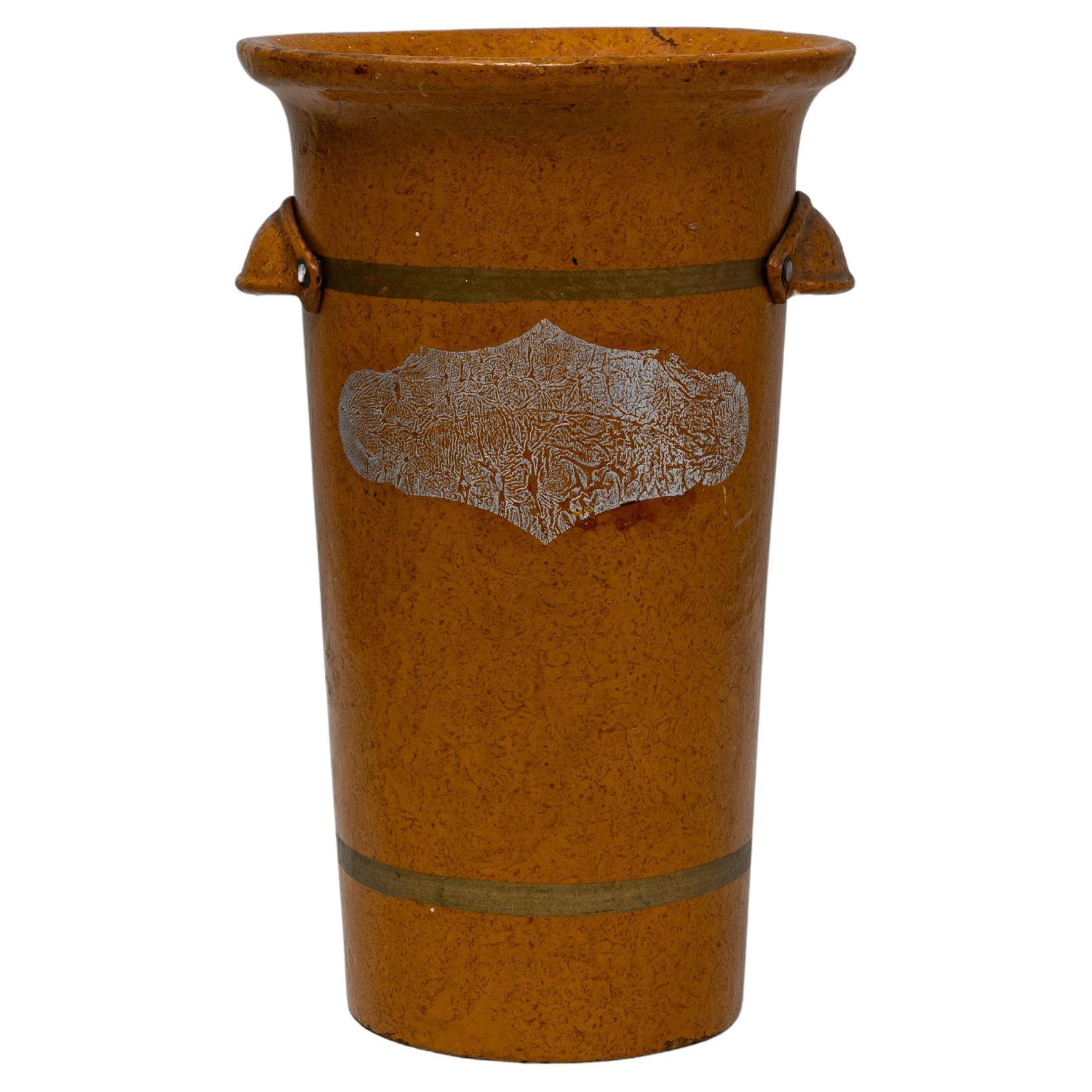 Seau à glace en bois italien du 20e siècle