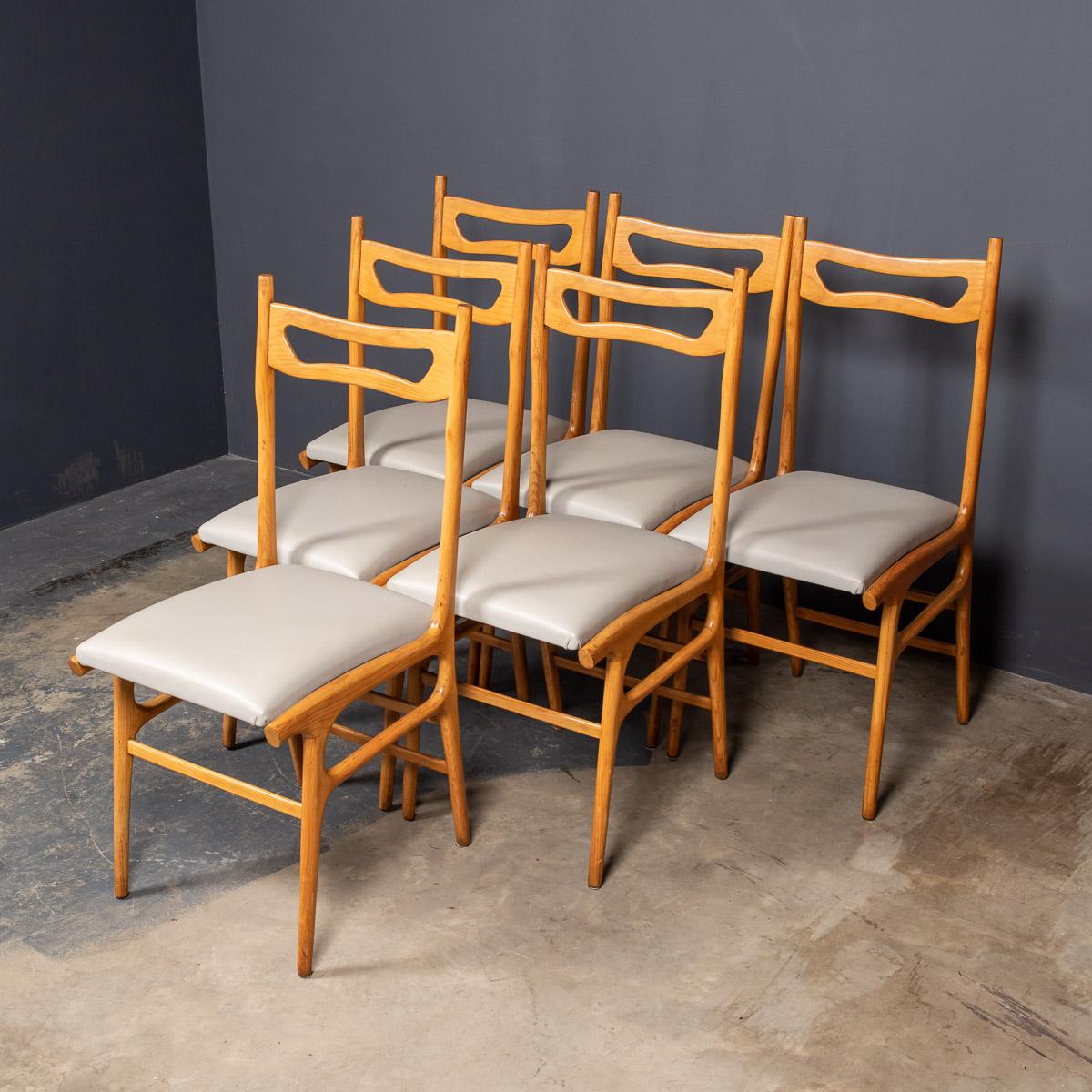 20thC Italian Beech Table & Set Of Six Chairs c.1950 For Sale 10