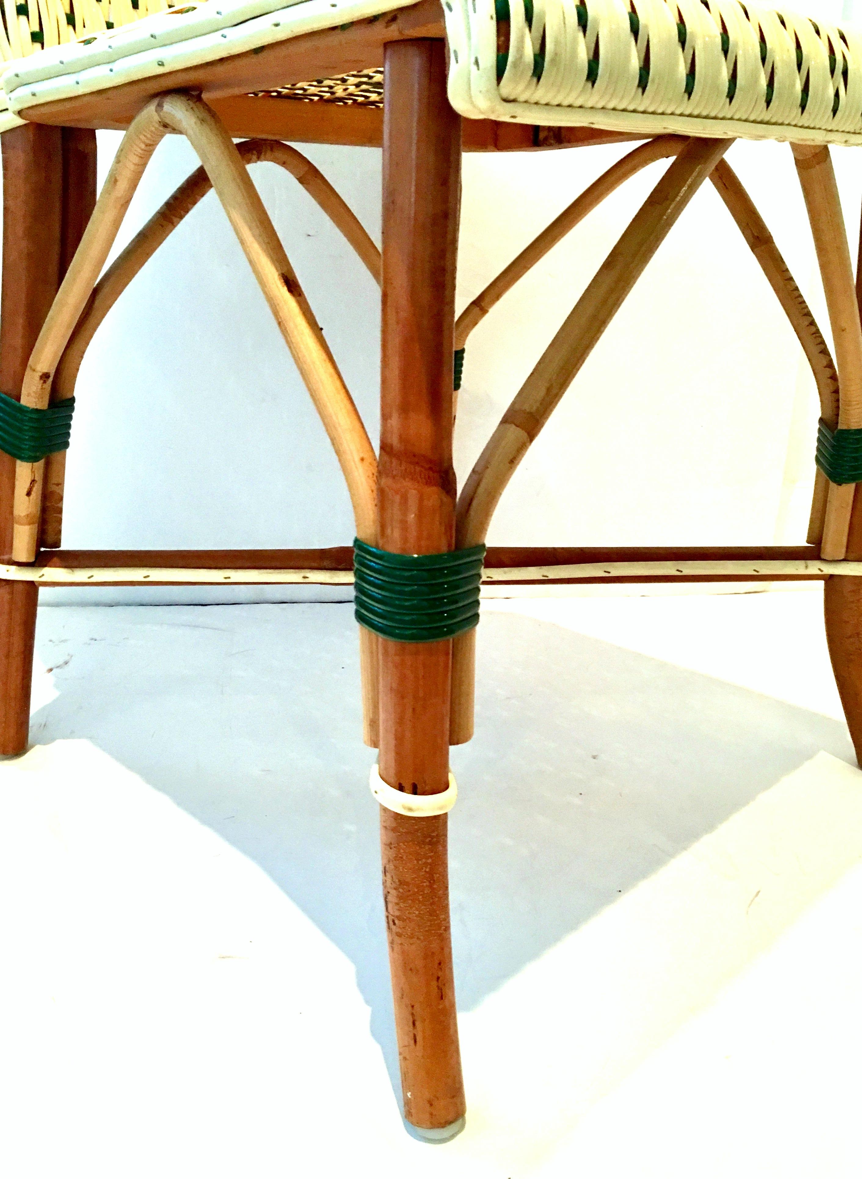 20th Century Italian Woven Rattan Bistro Chair For Sale 2