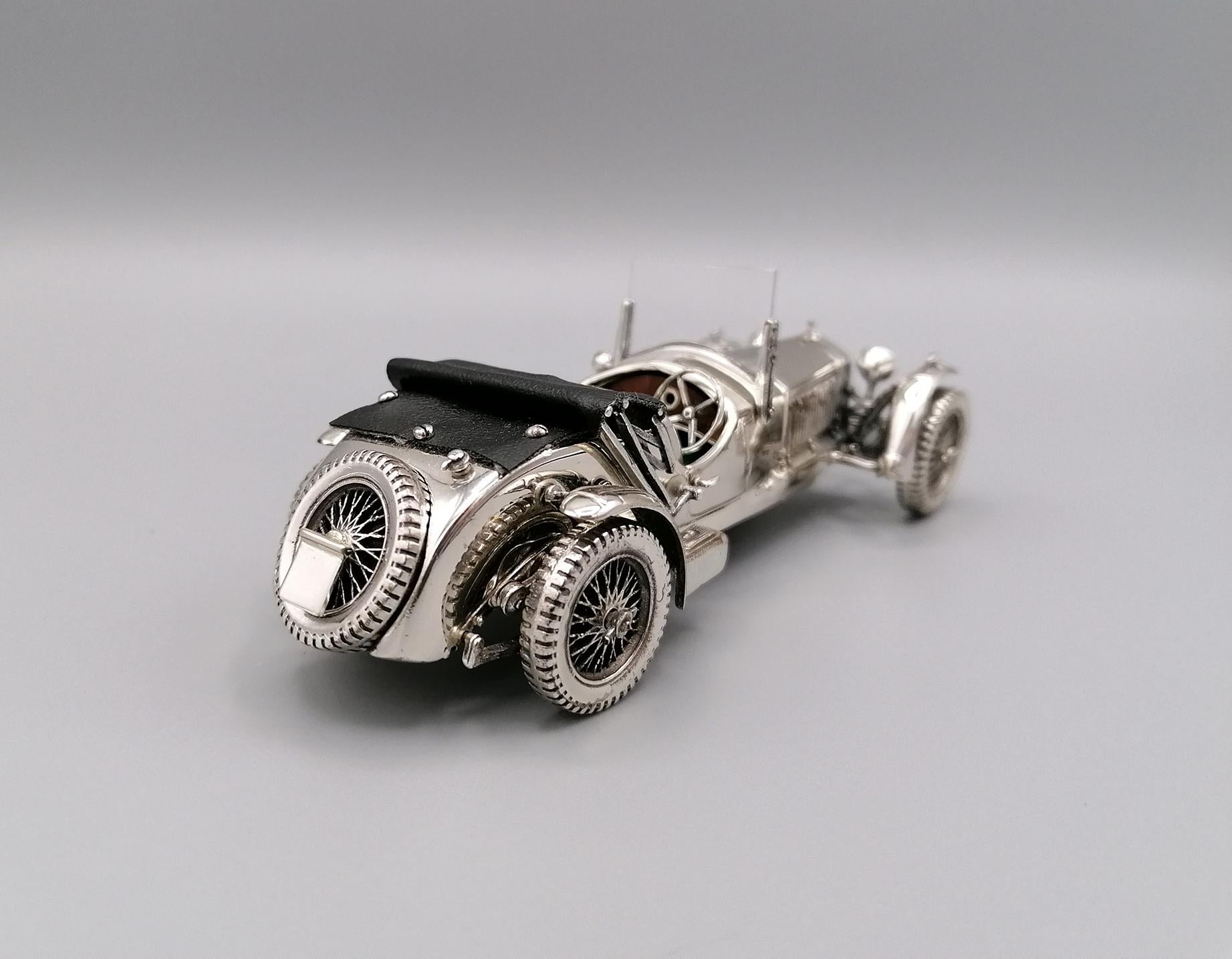 Other 20th Century Italians Sterling Silver Model of Car Alfa Romeo 8C 2300