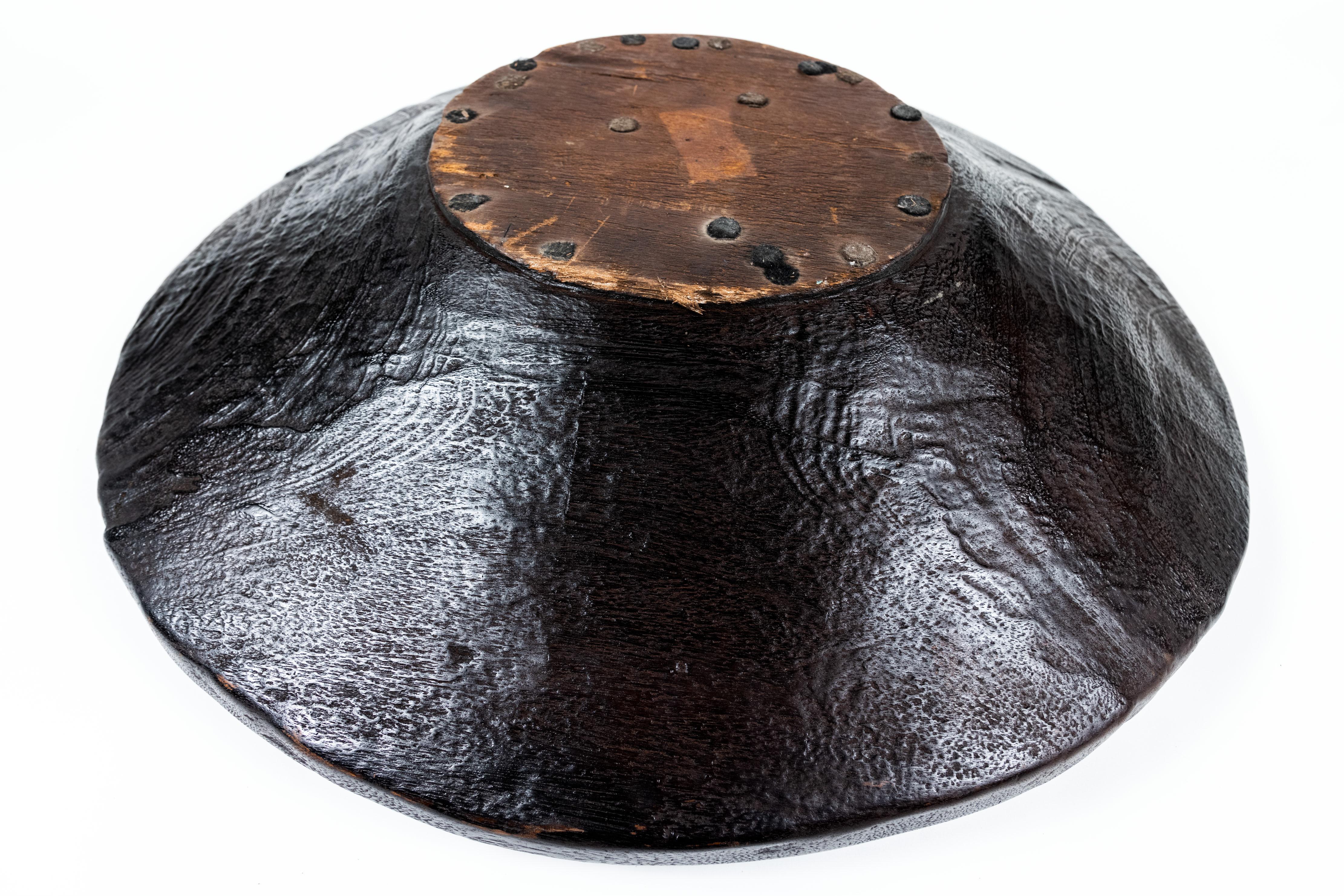 20th Century Jackfruit Wood Bowl from Sumatra In Good Condition For Sale In Pasadena, CA