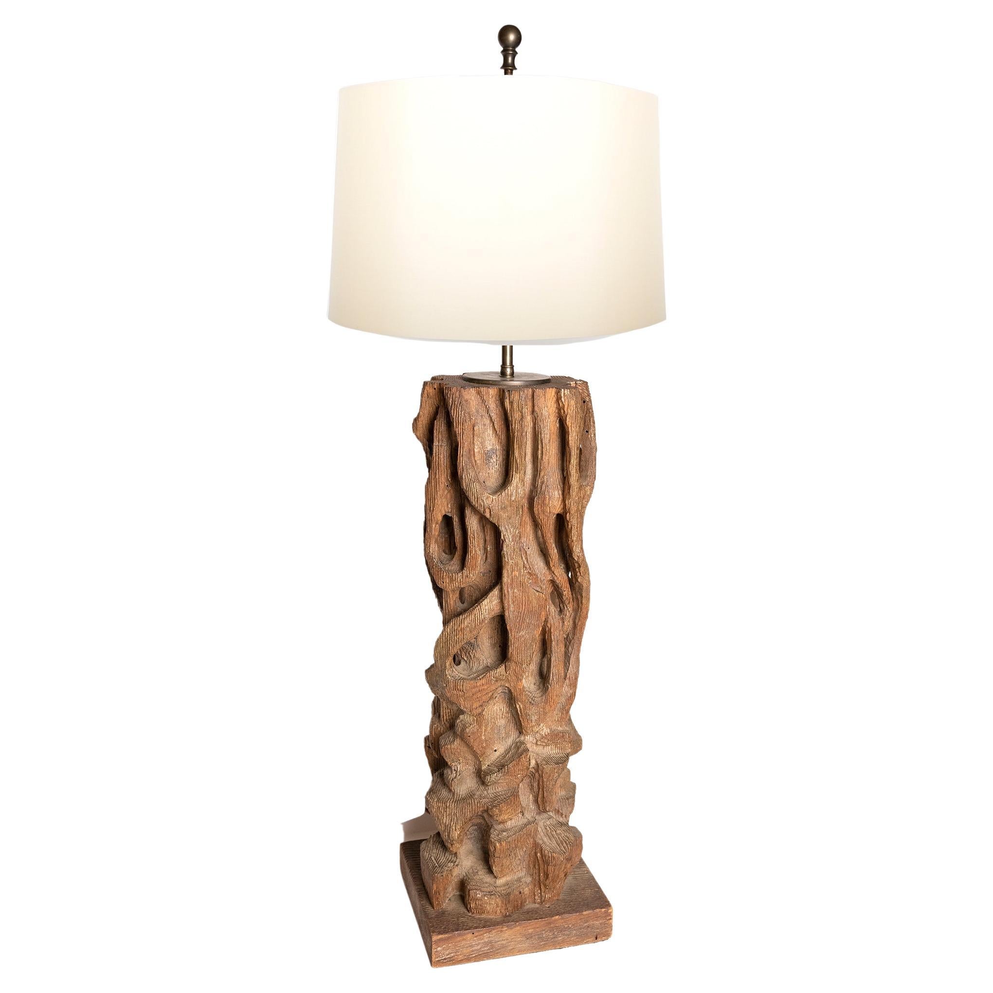 20th Century James Mont "Natural Form" Table Lamp