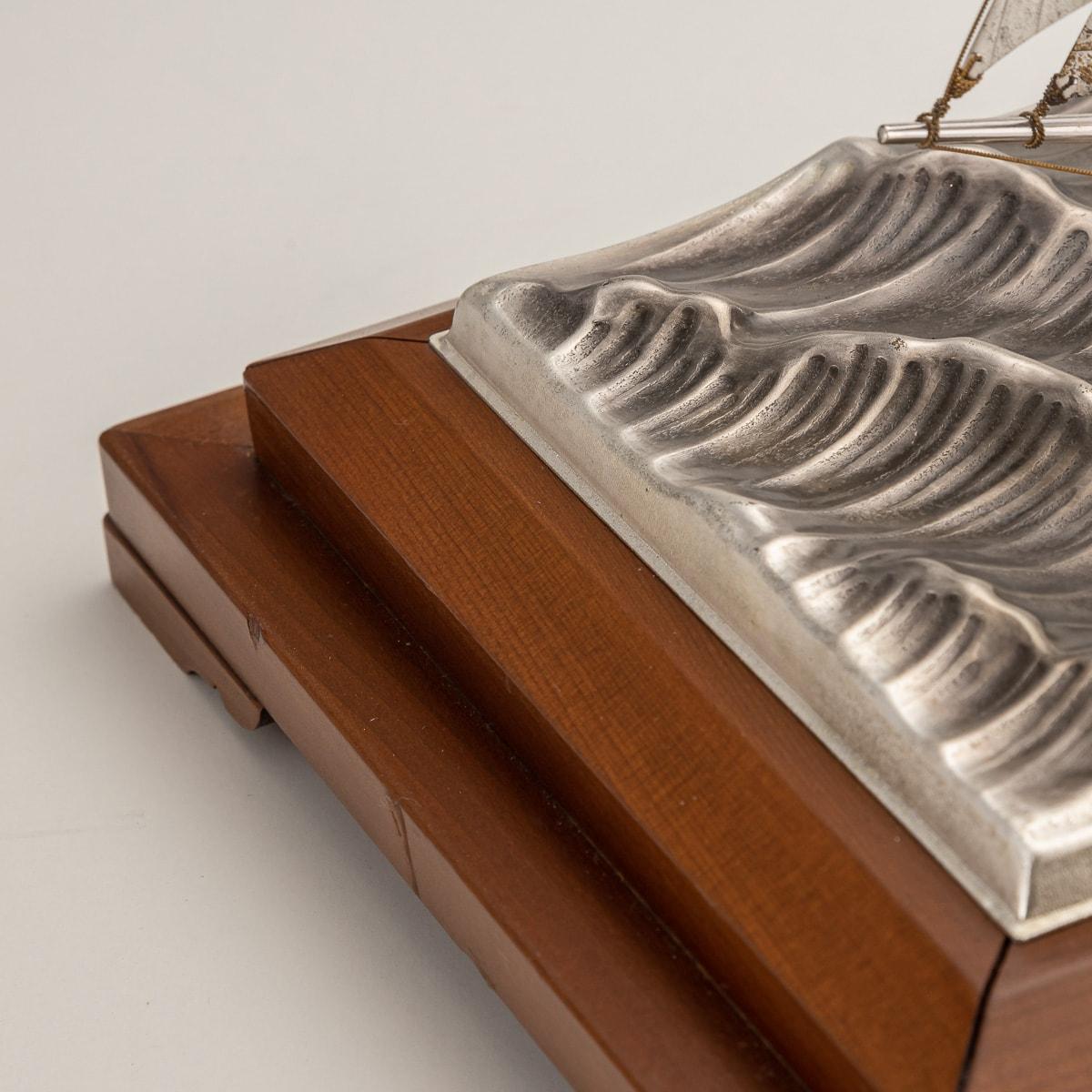 20th Century Japanese 950 Silver Yacht by Seki Takehiko 12