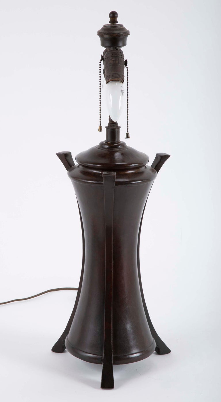 20th Century Japanese Bronze Lamp at 1stDibs