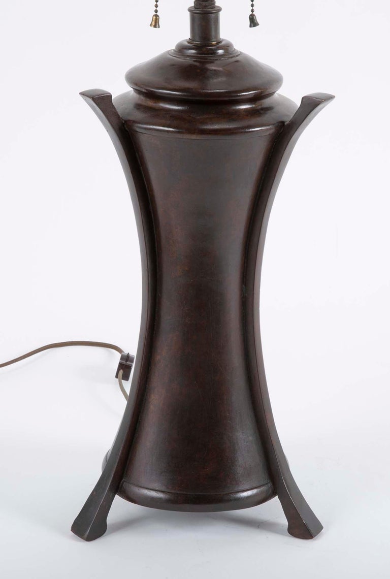 20th Century Japanese Bronze Lamp at 1stDibs