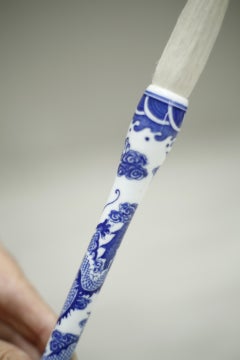 20th Century Japanese Calligraphy Brush, Porcelain