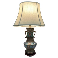 20th Century Japanese Cloisonne Lamp