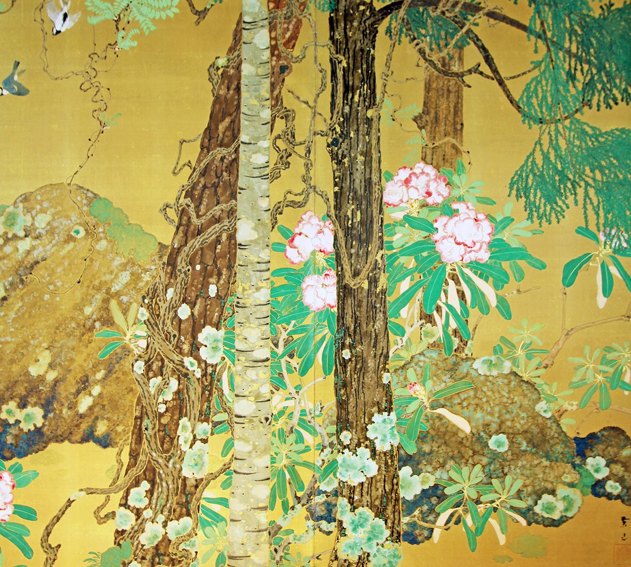 japanese painted screen
