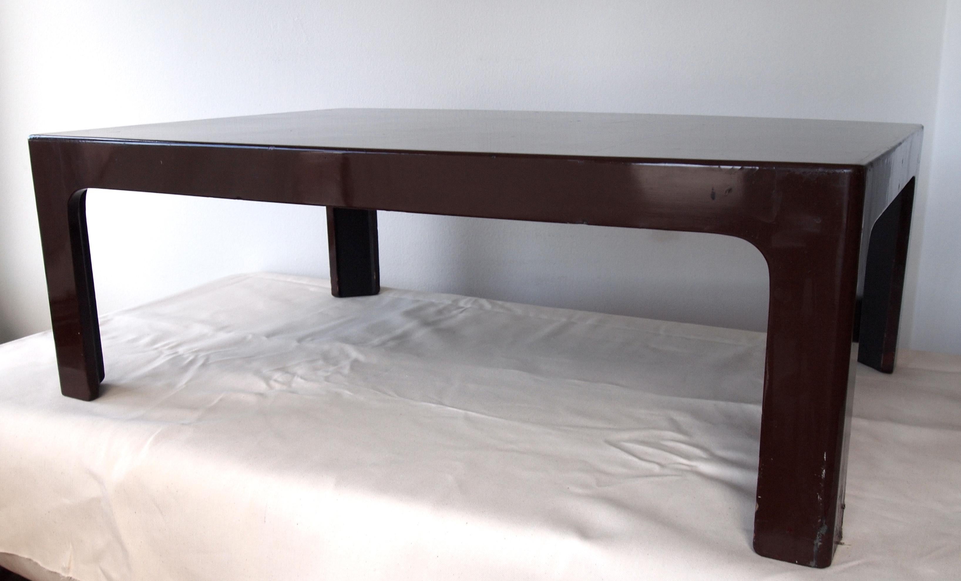 20th Century Japanese Lacquered Low Table In Fair Condition In San Francisco, CA
