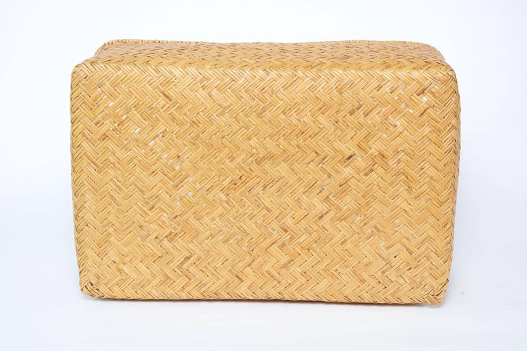 20th Century Japanese Lidded Kimono Basket 'Shibui' at 1stDibs