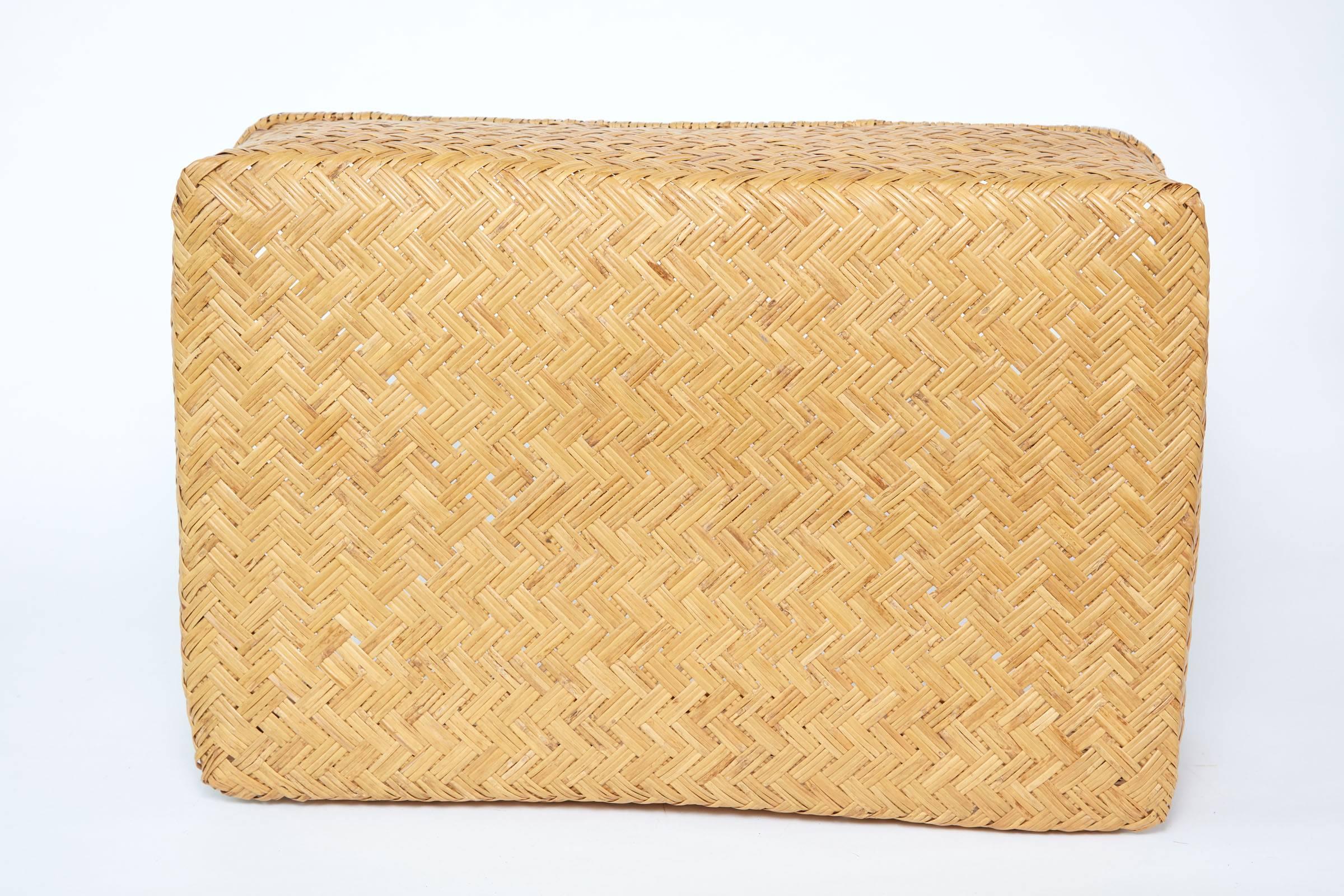 20th Century Japanese Lidded Kimono Basket 'Shibui' 7