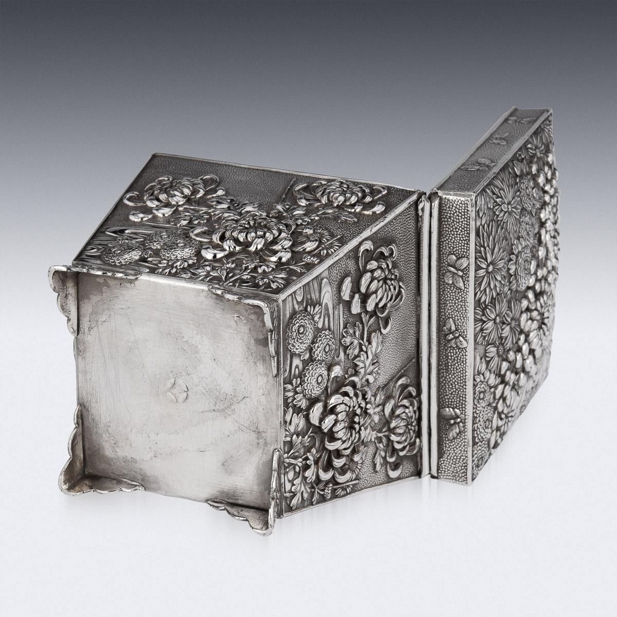 20th Century Japanese Meiji Silver Plated Jewellery Chest, c.1900 2