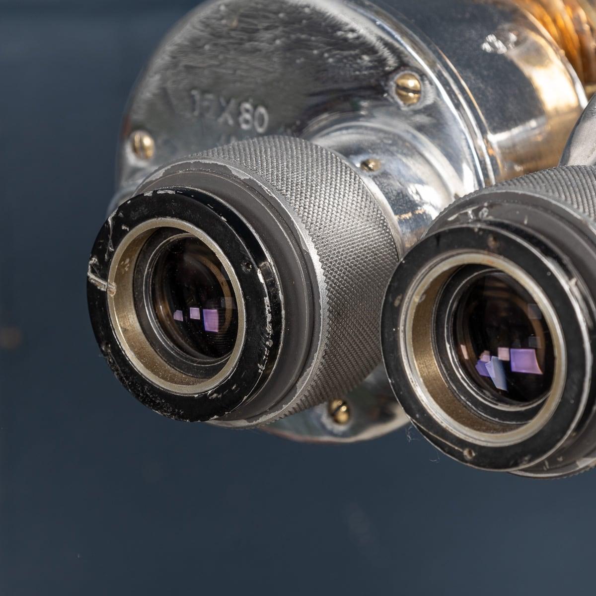 Paire de miroirs de pont naval « Big Eye » japonais du 20ème siècle par Nikon, vers 1940 en vente 3