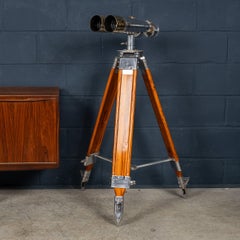 20th Century Japanese Pair Of Naval Bridge "Big Eye" Binoculars By Nikon c.1940