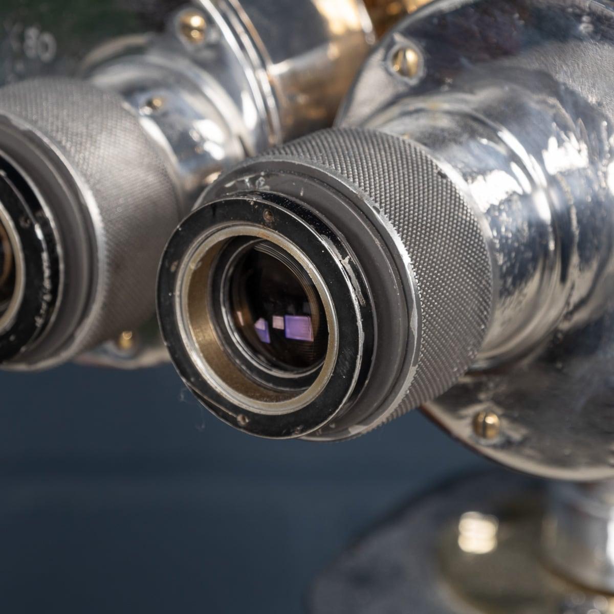 Paire de miroirs de pont naval « Big Eye » japonais du 20ème siècle par Nikon, vers 1940 en vente 2