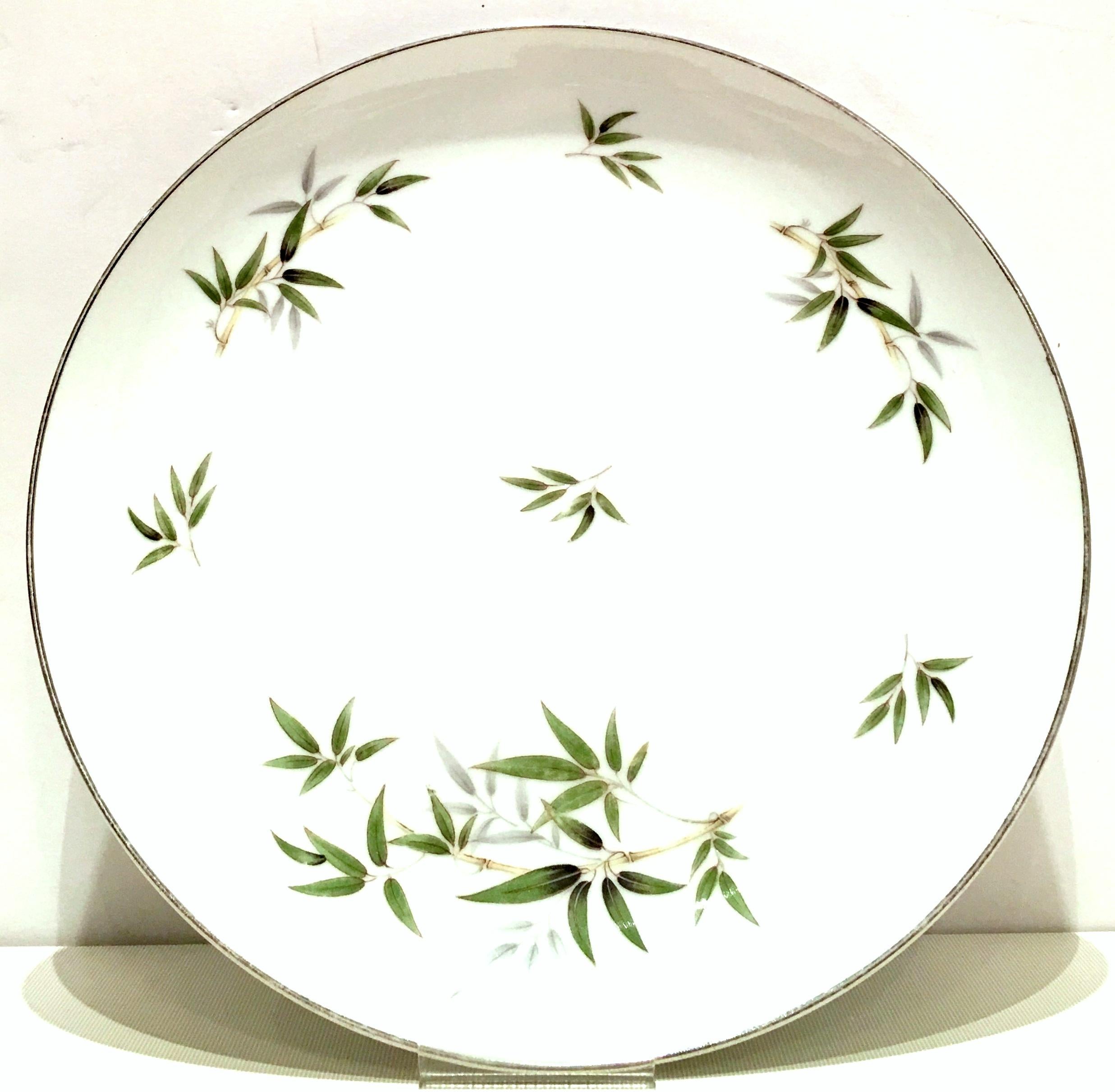 Mid-20th Century Porcelain & Platinum dinnerware 