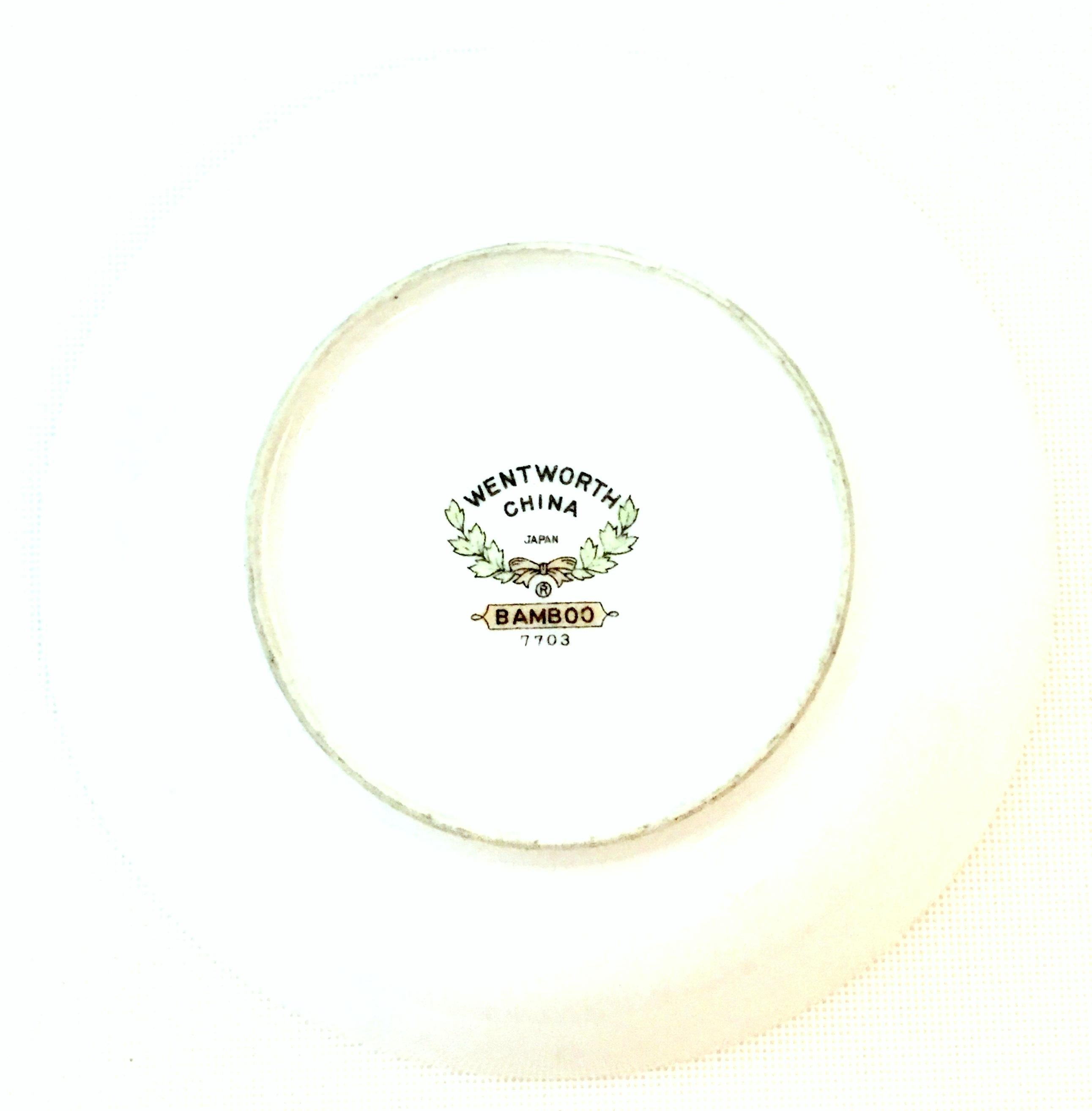 20th Century Japanese Porcelain and Platinum Dinnerware by, Wentworth-S/11 2