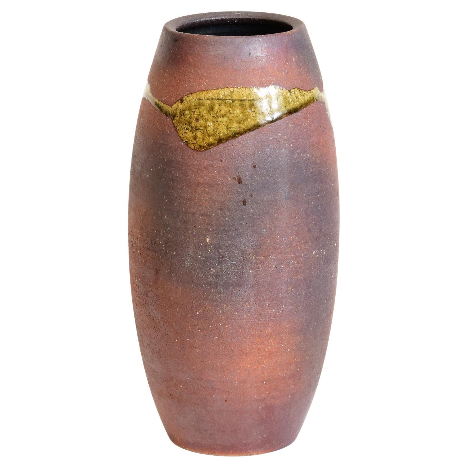 20th Century, Japanese Pottery Vase