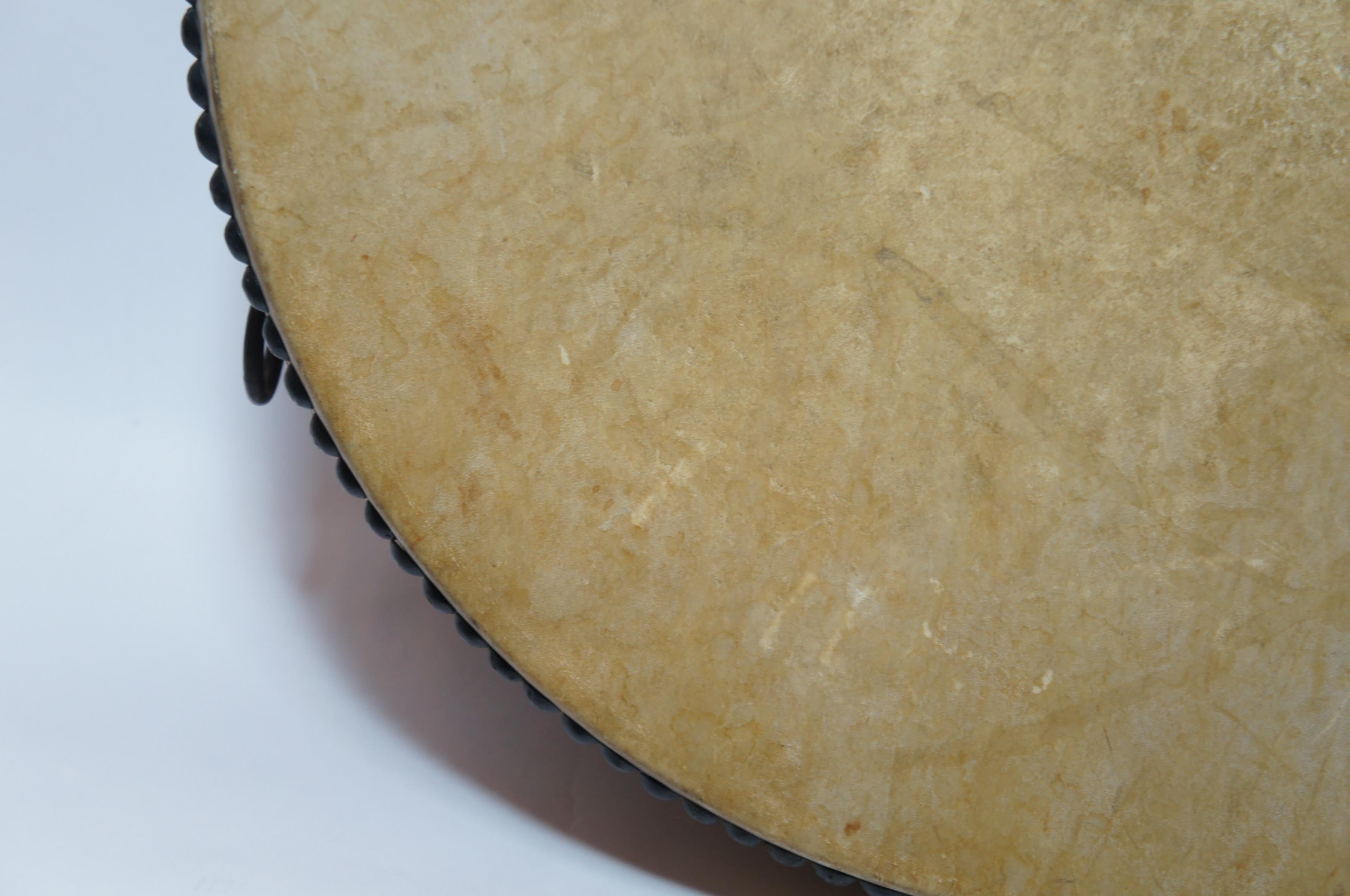 20th Century Japanese Traditional Flat Drum, Hira Taiko For Sale 2