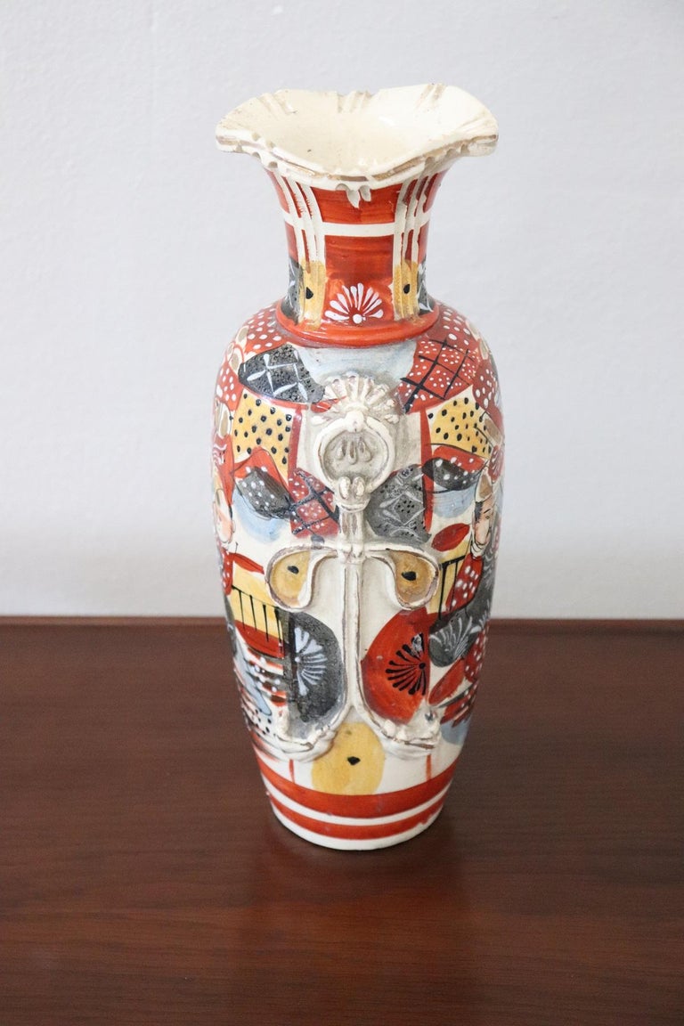 Vase En Céramique Décoré – Sans Marque – Occasion, Bon état