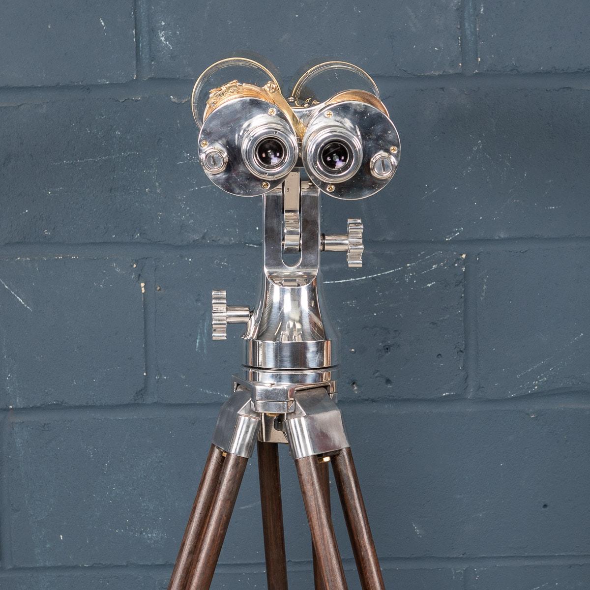 Metal 20th Century Japanese WWII Naval Binoculars by Nikon, c.1940