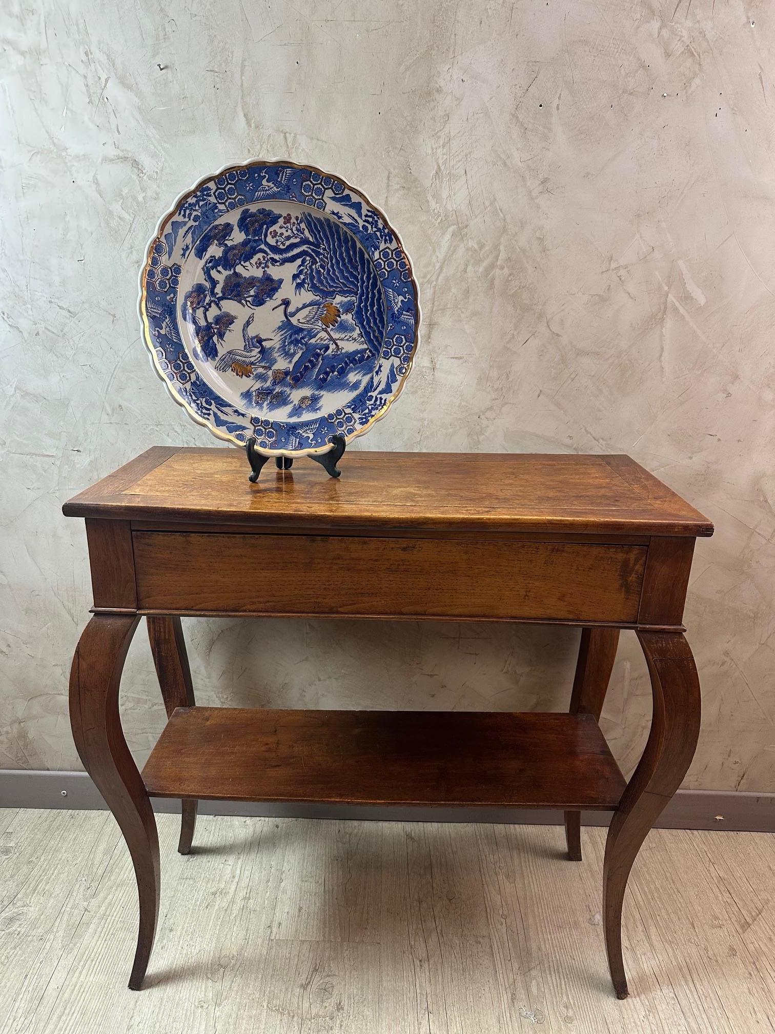 Porcelaine japonaise bleue, blanche et dorée du 20e siècle, années 1950 en vente 7