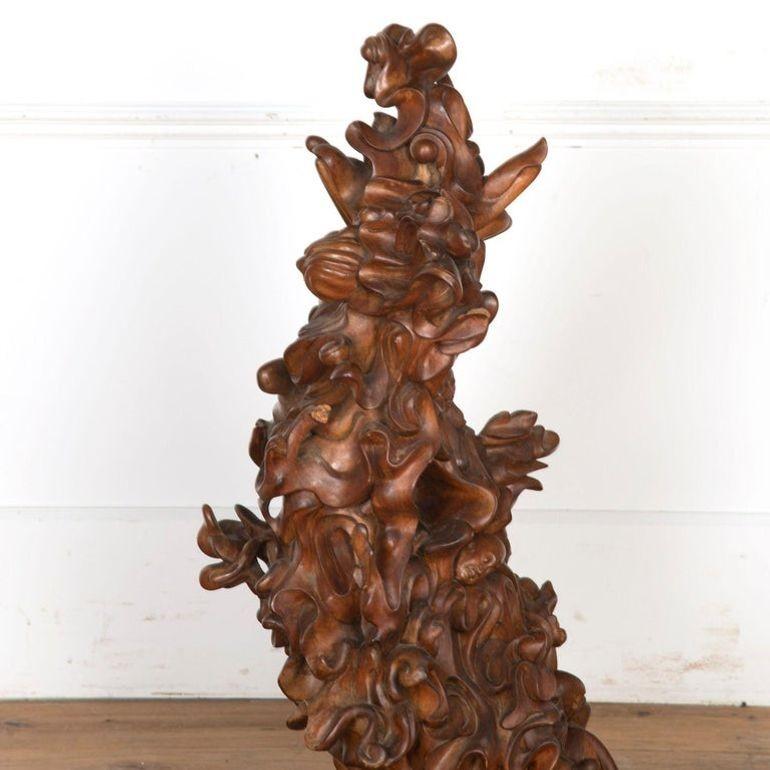 Bois Sculpture javanaise du 20e siècle en vente