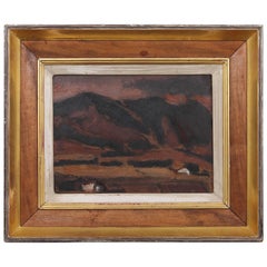 20th Century Josef Herman Landscape Painting