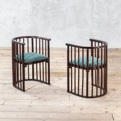 20th Century, Josef Hoffmann Pair of Chairs mod. No. 729/2F