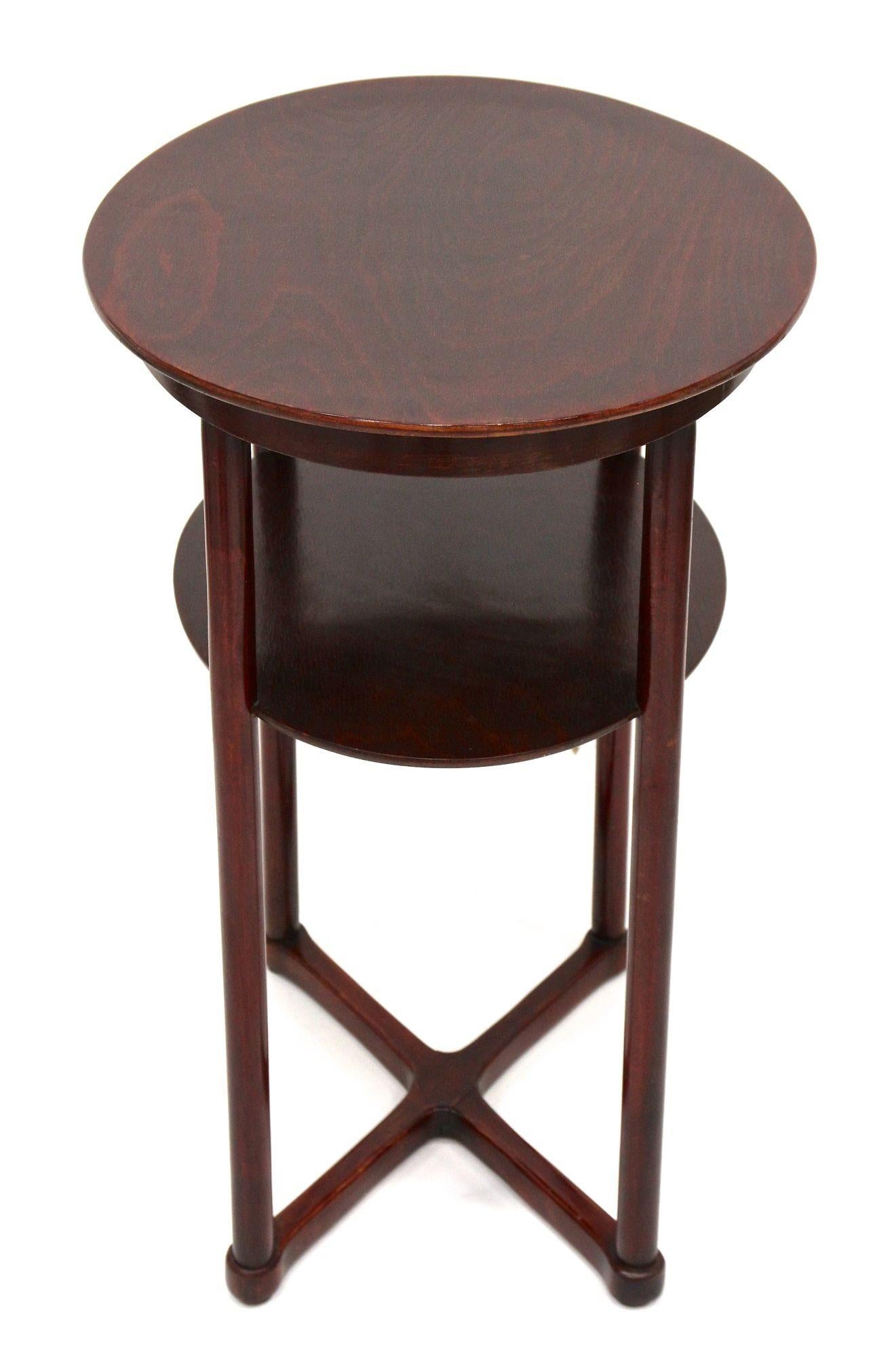 20th Century Josef Hoffmann Side Table for J & J Kohn, Art Nouveau, AT ca. 1910 1