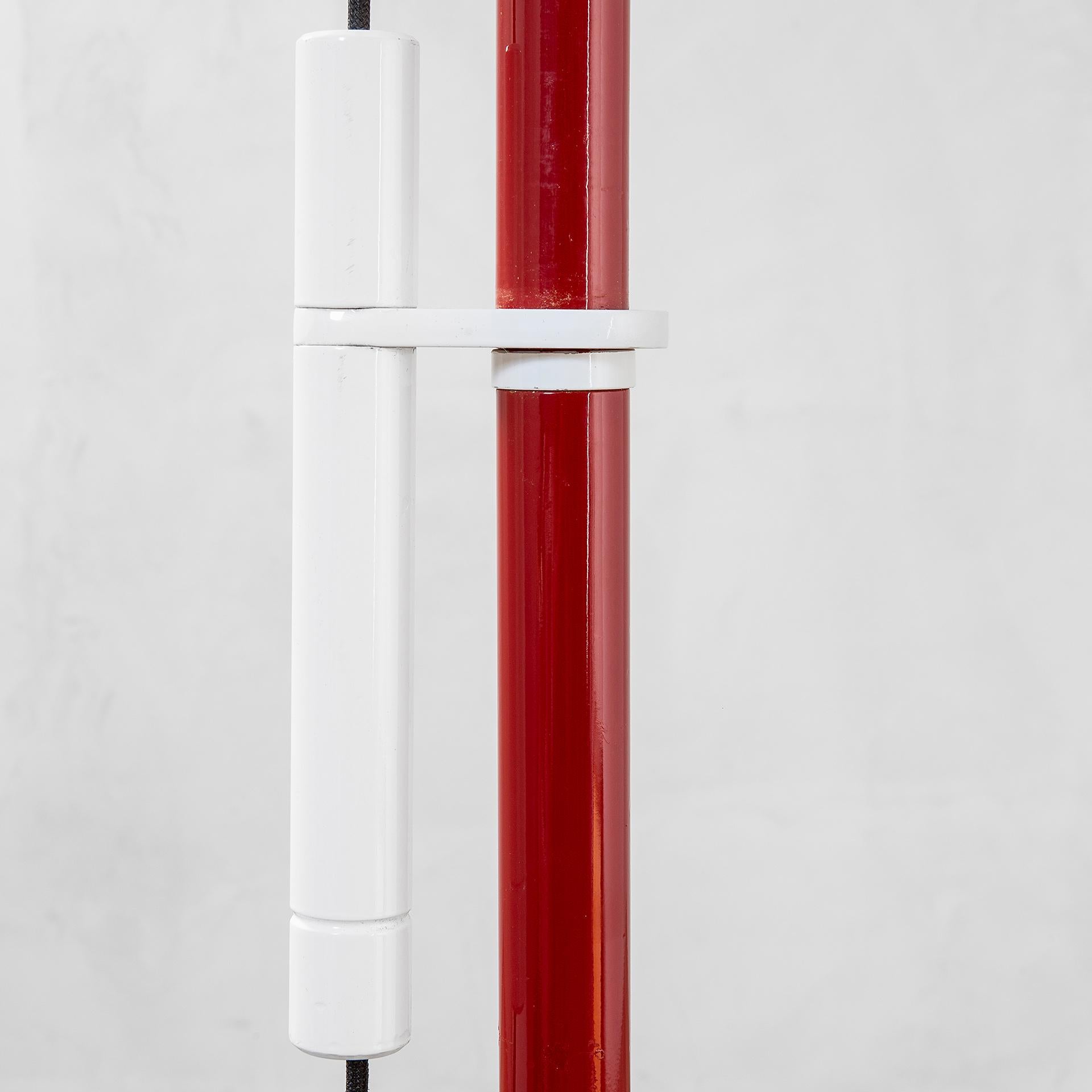 Lámpara de pie roja Kartell del siglo XX Mod. 4055 de Luigi Bandini Buti '70 en venta 1