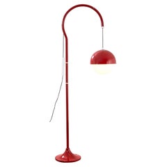 Lámpara de pie roja Kartell del siglo XX Mod. 4055 de Luigi Bandini Buti '70