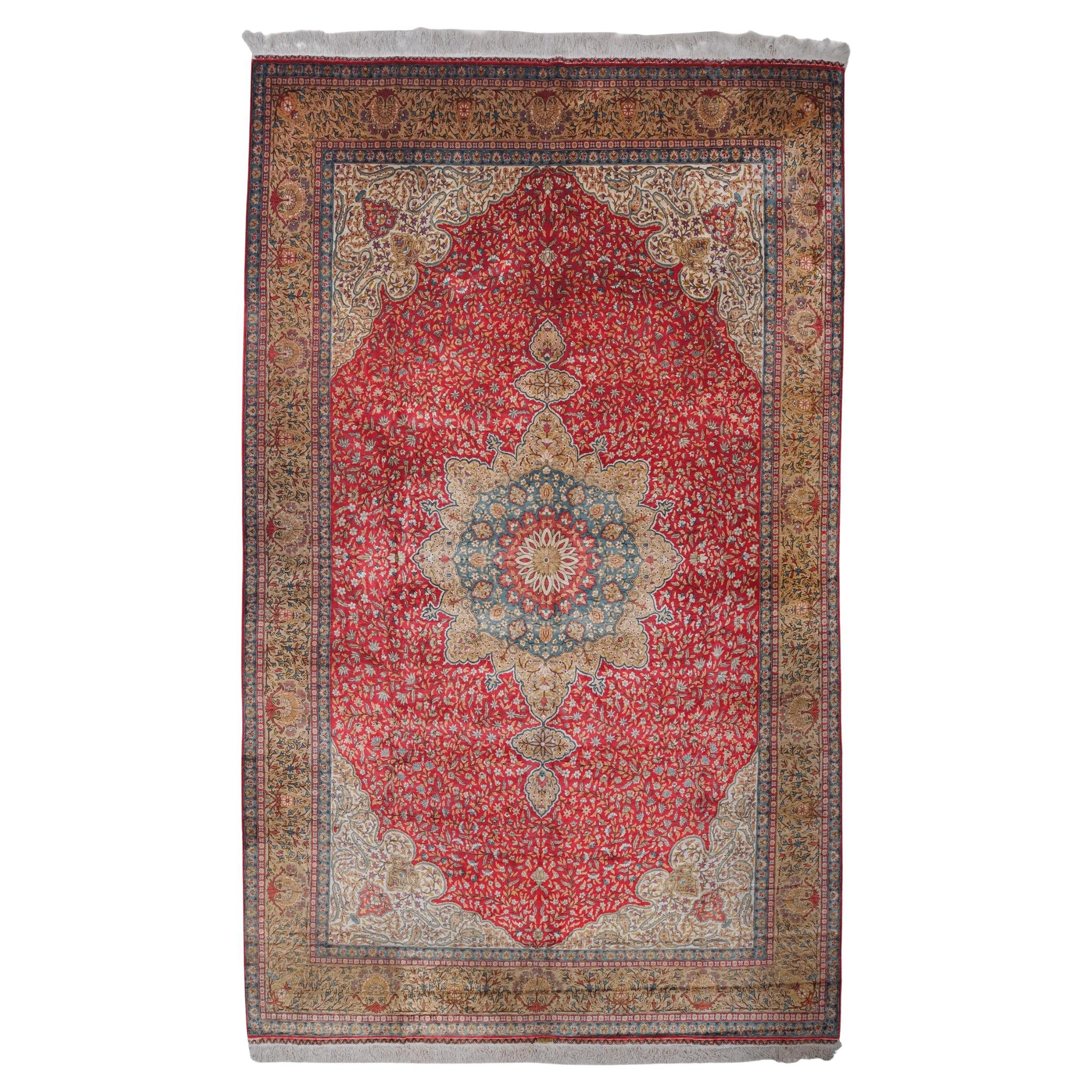 20th Century Kayseri Silk Carpet