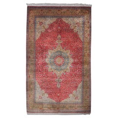 20th Century Kayseri Silk Carpet