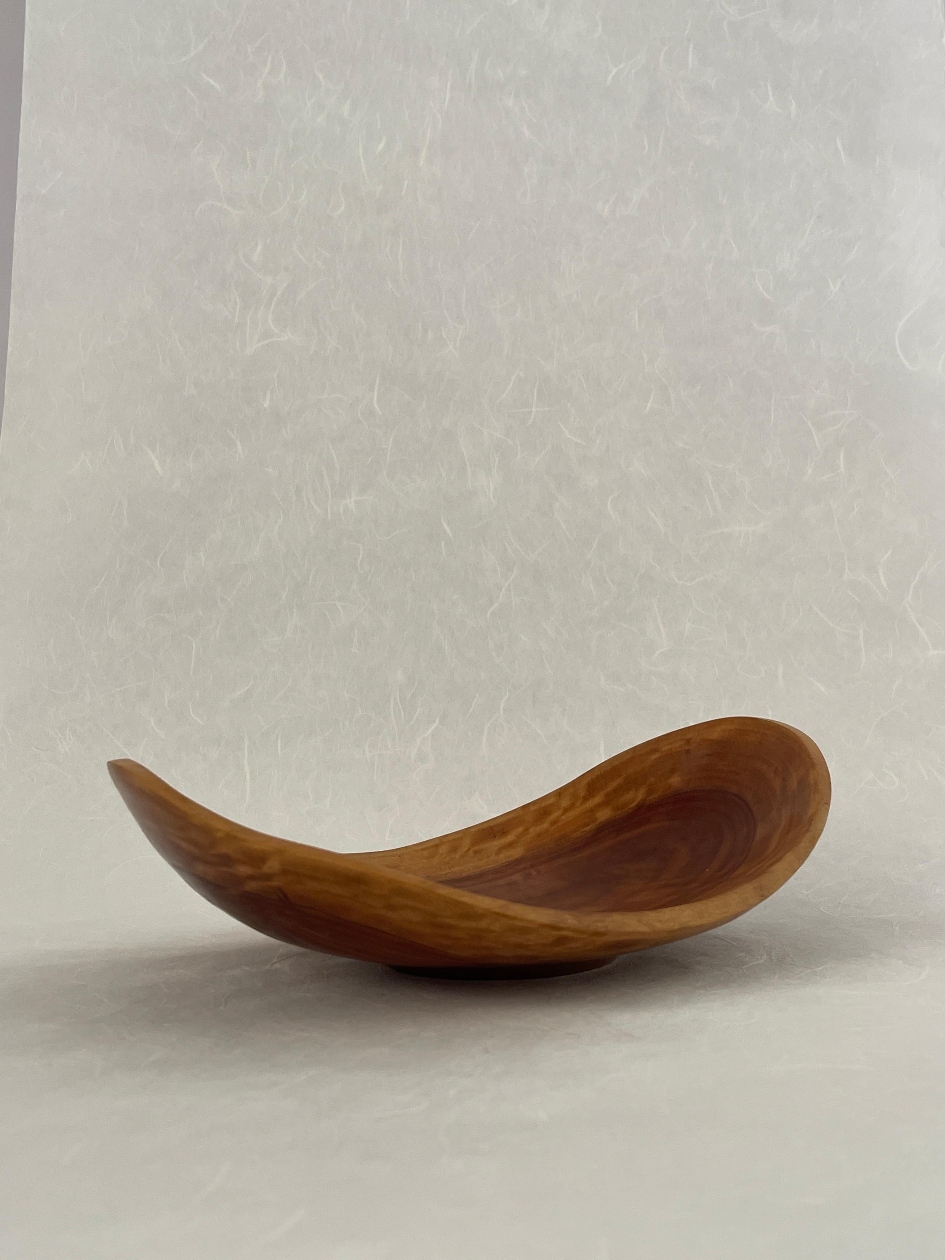 Hardwood 20th Century Ken Waller Hand Carved Eucalyptus Catchall Bowl For Sale