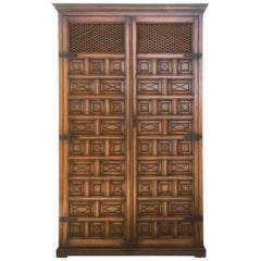 20th Century Kitchen Cabinet, Oak, Castillian Influence, Spain