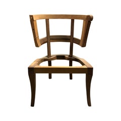 20th Century Klismos Barrel Back Chair Frame