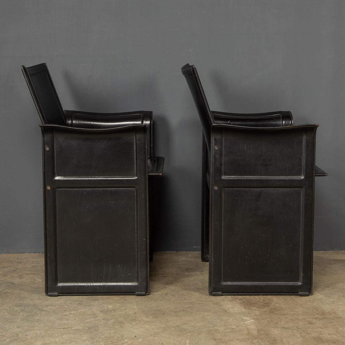 Leather 20th Century Korium Chairs By Tito Agnoli, Italy, c.1970