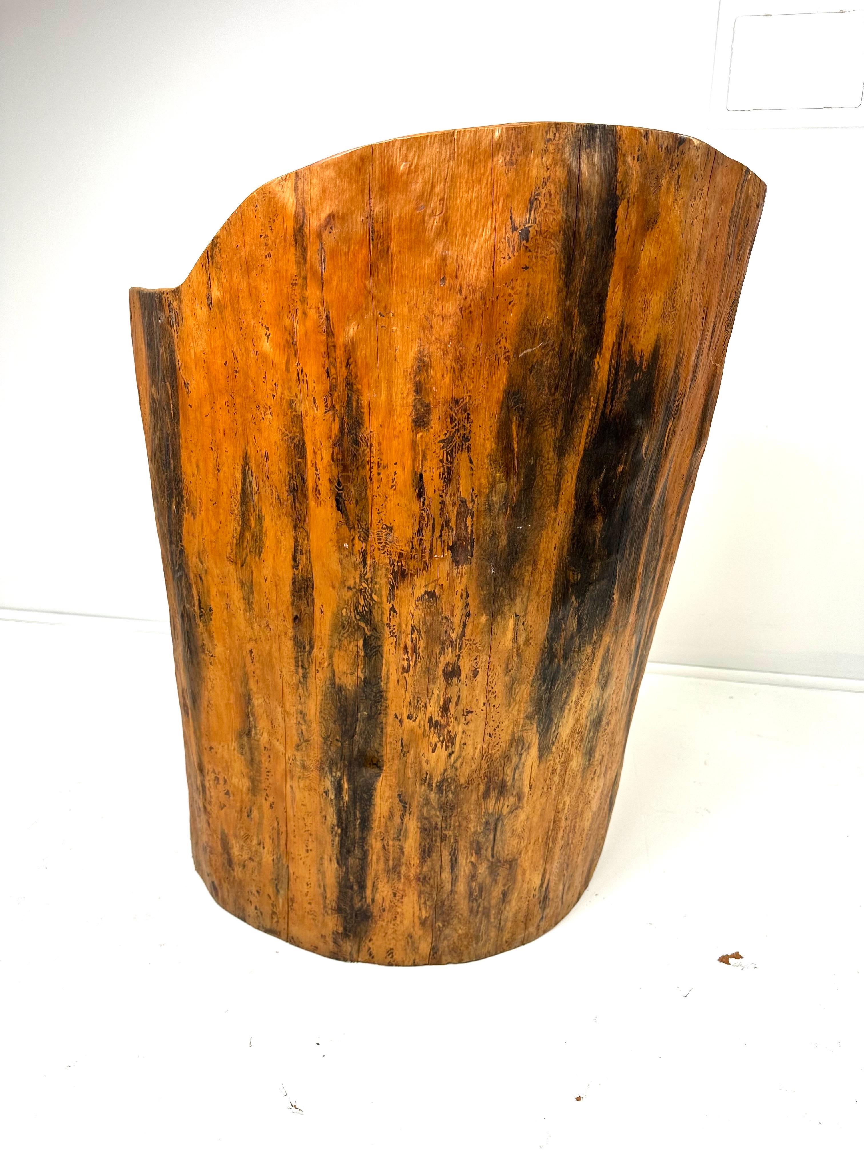 20ième siècle Chaise Kubbestol Pine du 20ème siècle. La Suède. en vente