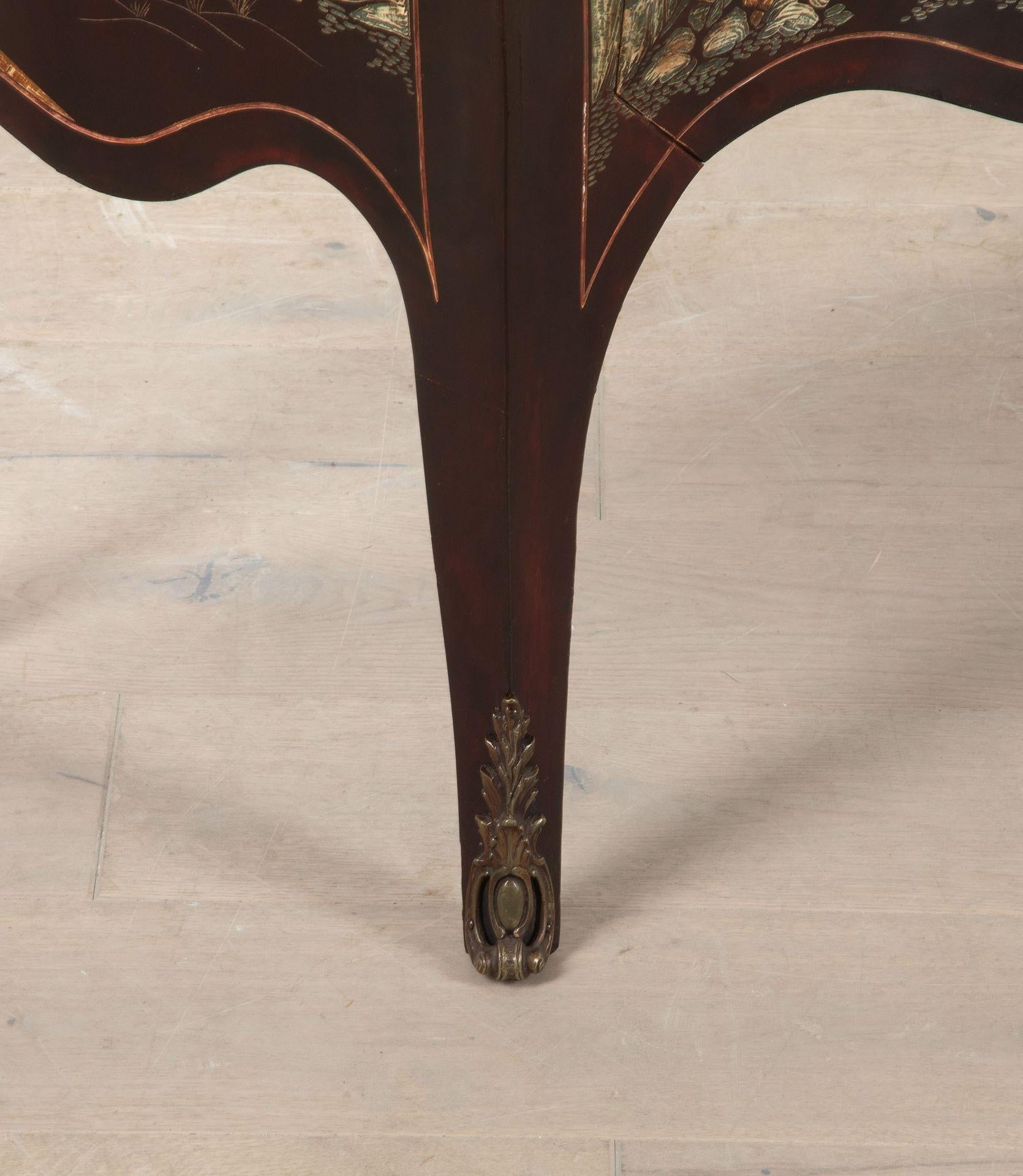 20th Century Lacquer Bombe Commode For Sale 6